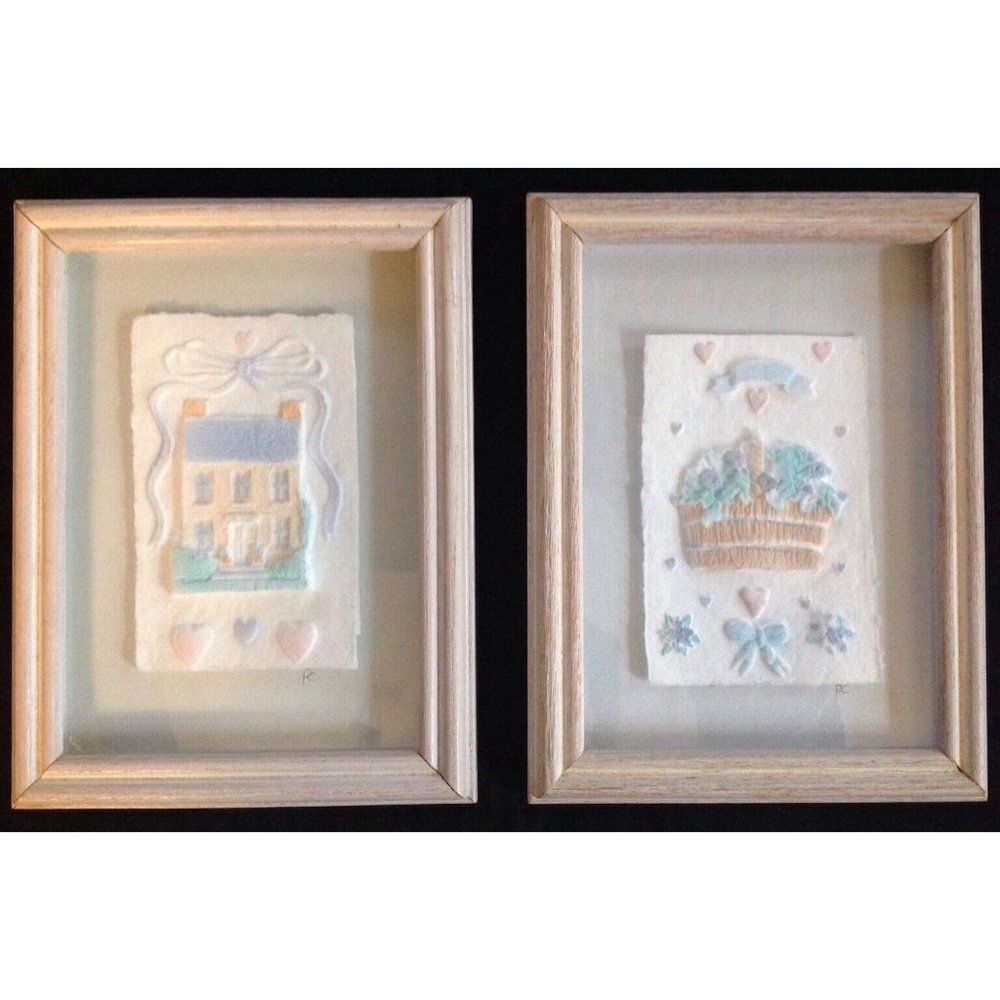 Figi Graphics Hand Cast Paper Art Beautiful Pastel
